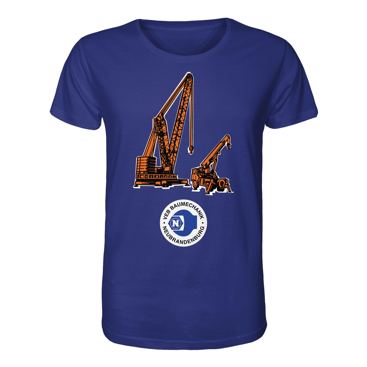 DDR Ostalgie Bio-Shirt Unisex • VEB BAUMECHANIK NEUBRANDENBURG