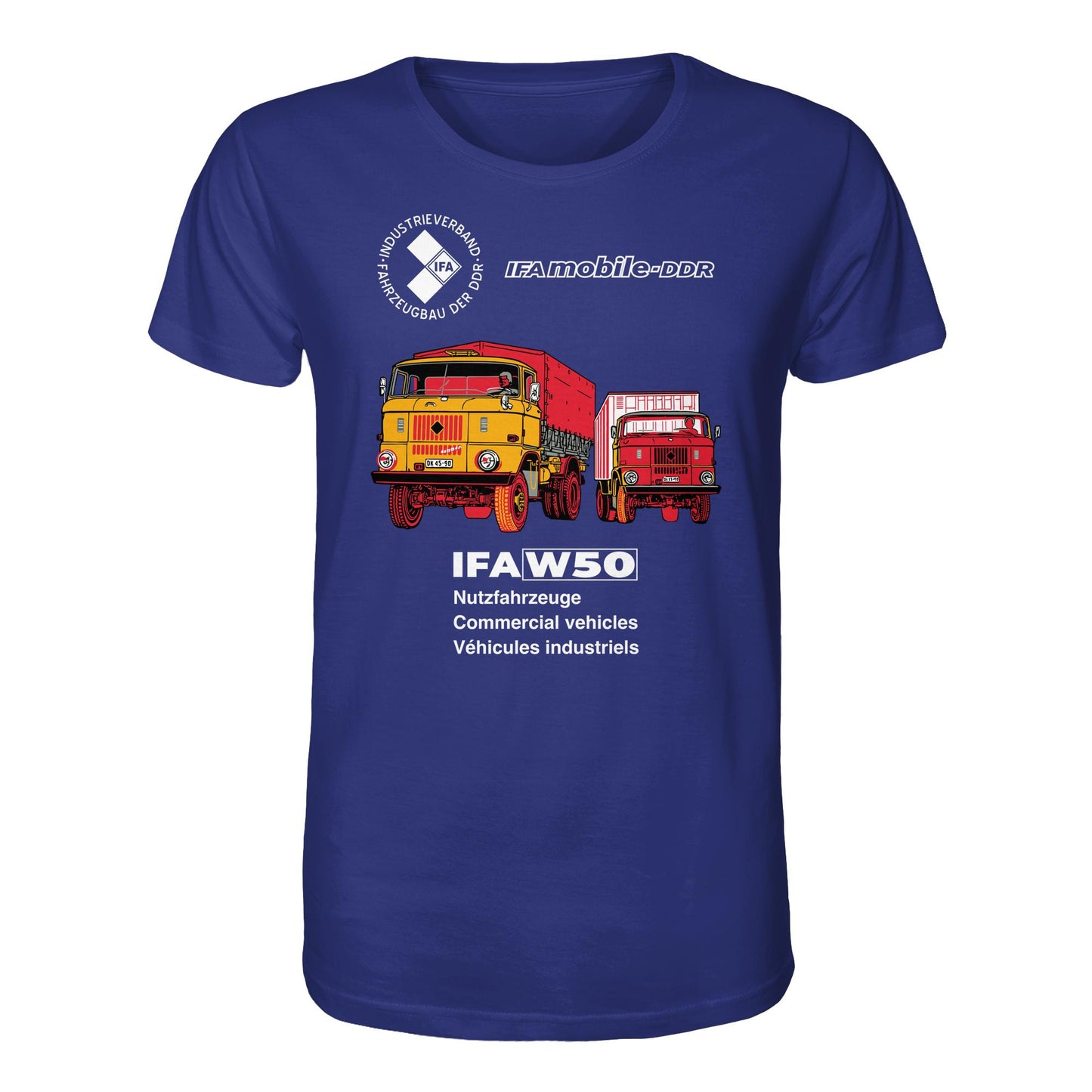 DDR Ostalgie Bio-Shirt Unisex • IFA W50 (ORIGINAL POSTER)