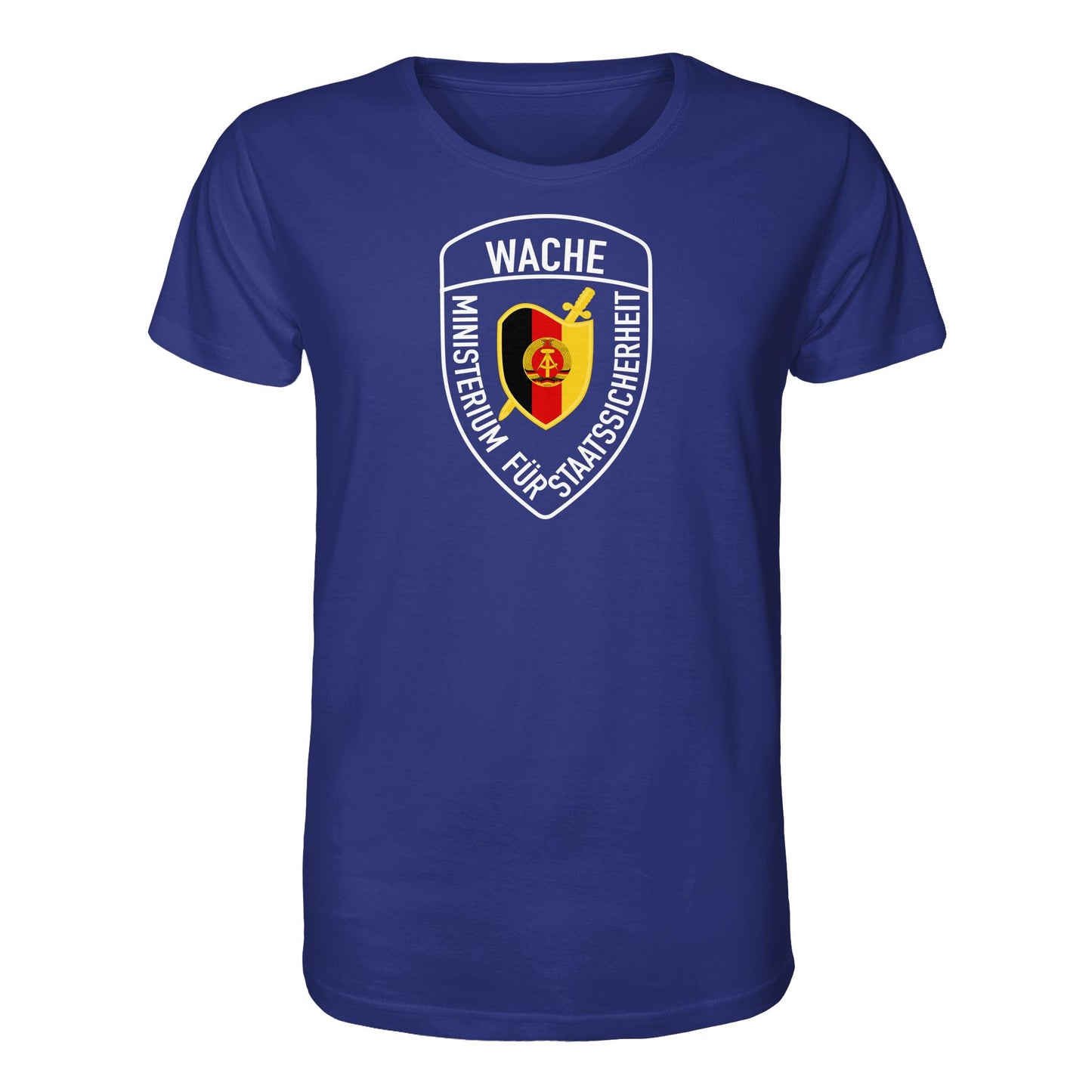 DDR Ostalgie Bio-Shirt Unisex • MINISTERIUM FÜR STAATSSICHERHEIT - WACHE (ORIGINAL SCHILD)