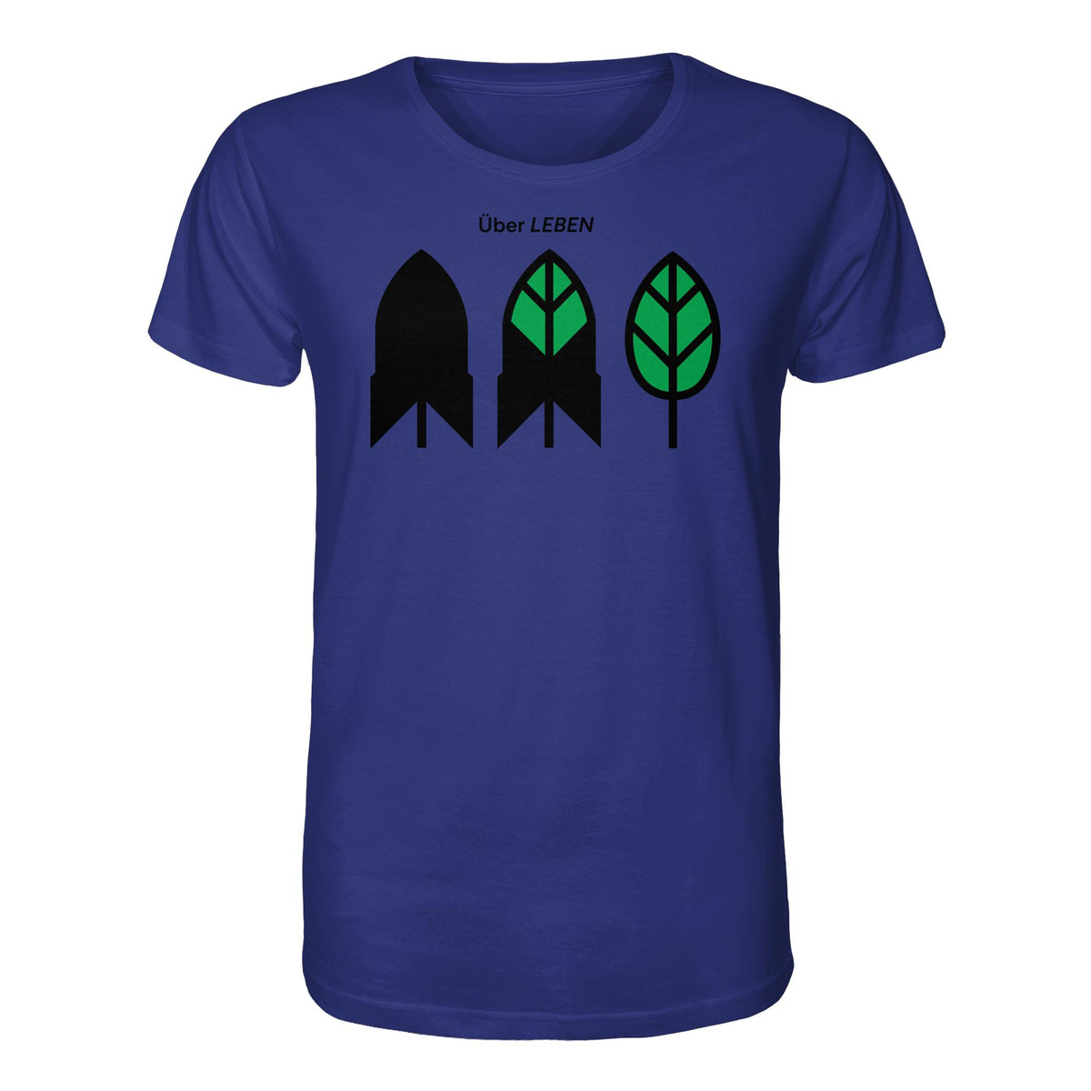 DDR Ostalgie Bio-Shirt Unisex • ÜBER LEBEN (ORIGINAL FRIEDENS-PLAKAT)