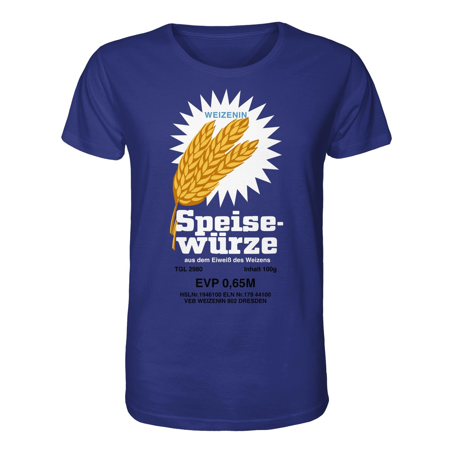 DDR Ostalgie Bio-Shirt Unisex • WEIZENIN SPEISEWÜRZE