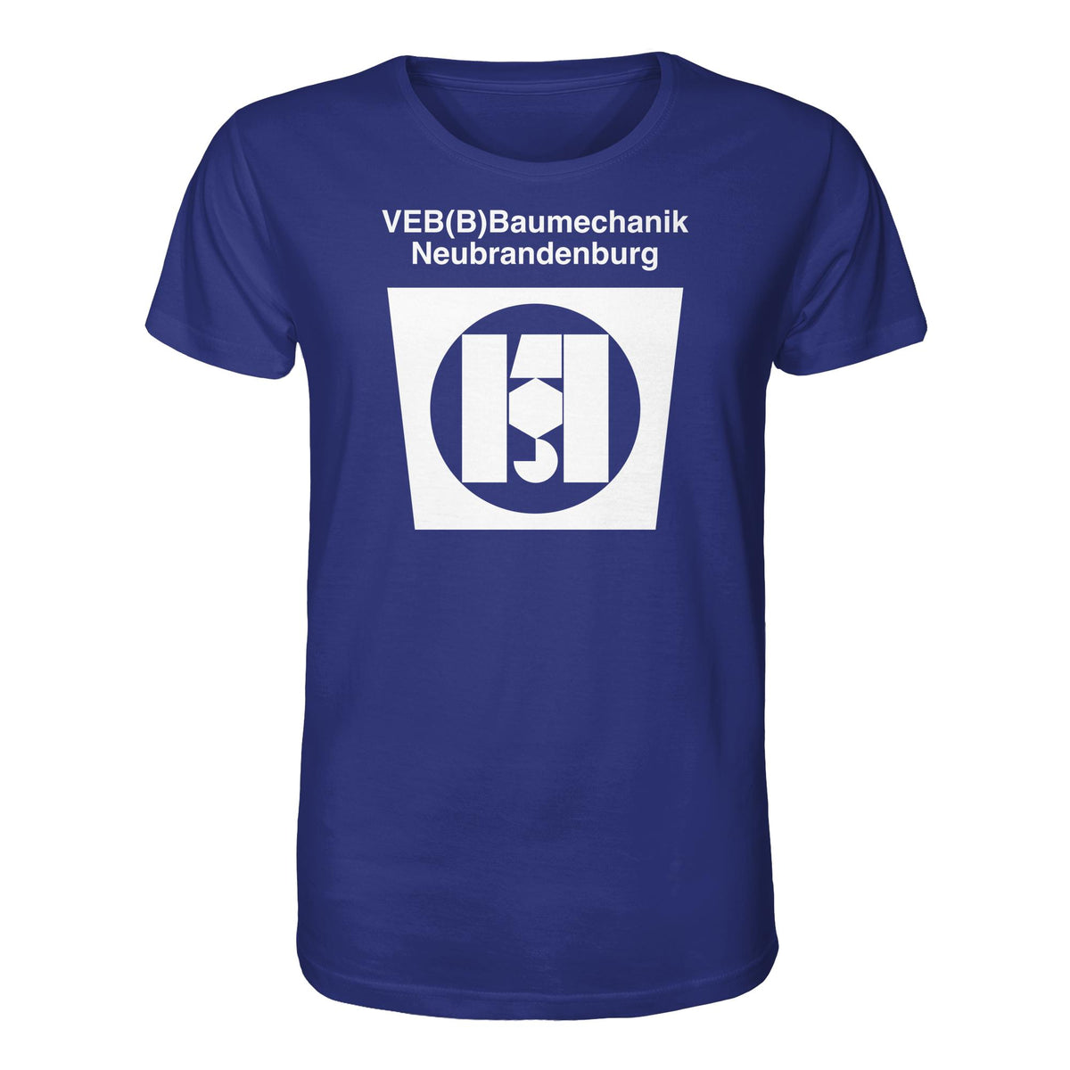 DDR Ostalgie Bio-Shirt Unisex • VEB BAUMECHANIK NEUBRANDENBURG