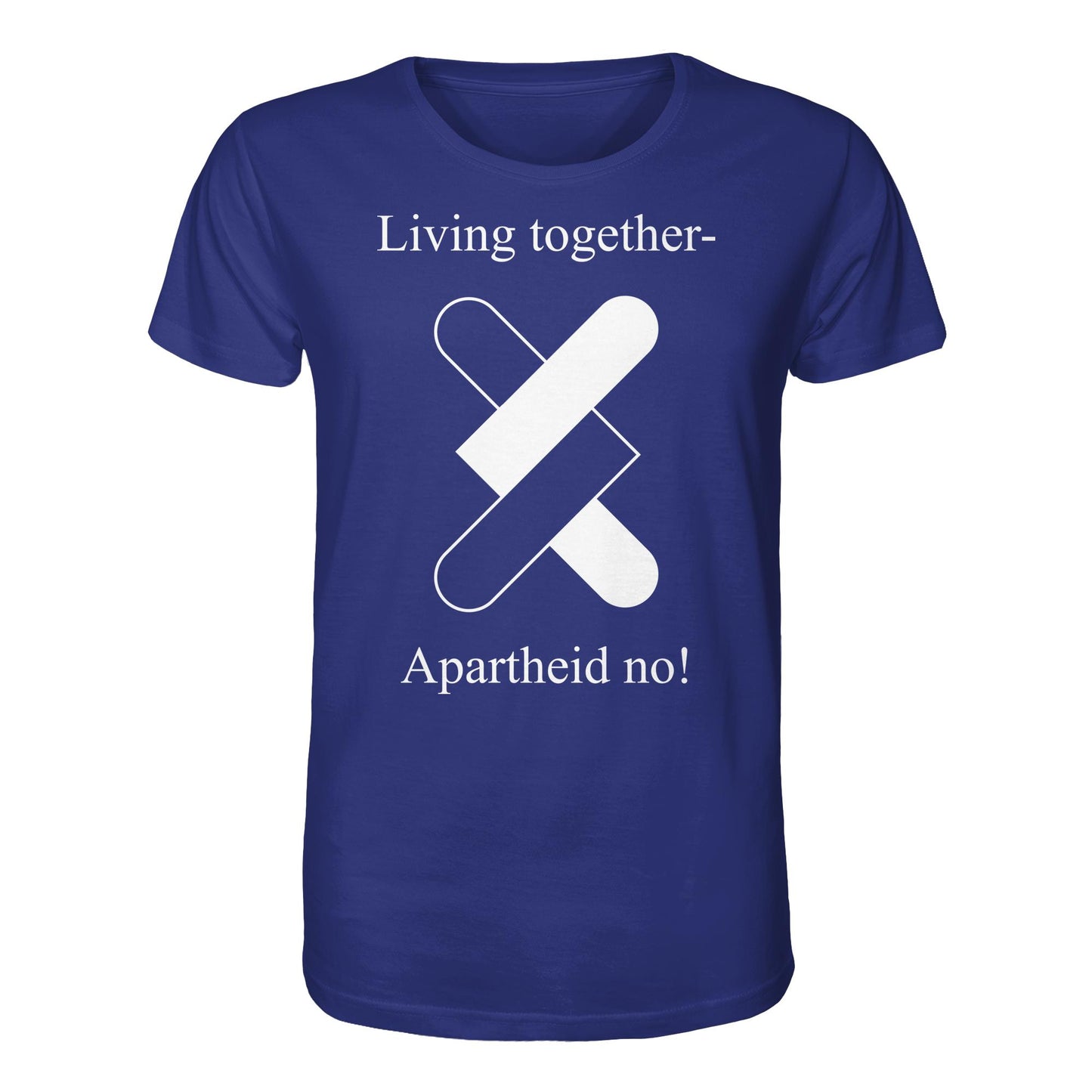 DDR Ostalgie Bio-Shirt Unisex • APARTHEID NO! (ORIGINAL POSTER)