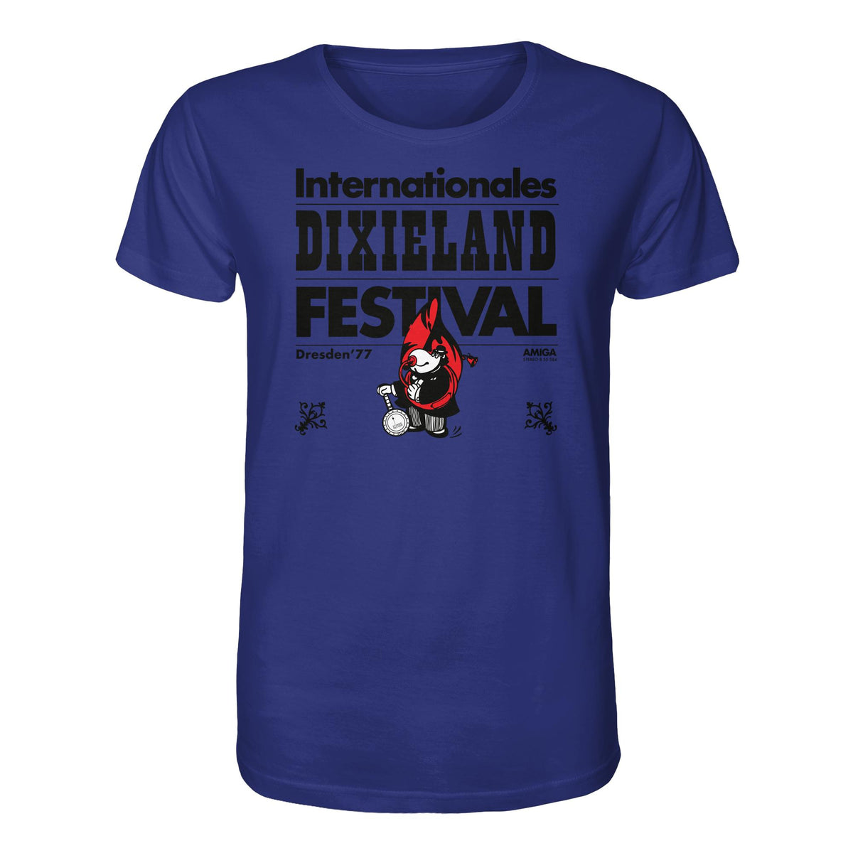 DDR Ostalgie Bio-Shirt Unisex • INTERNATIONALES DIXIELAND FESTIVAL DRESDEN 1977