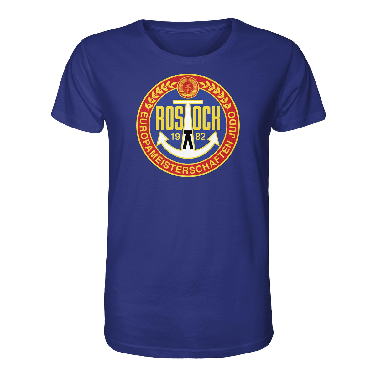 DDR Ostalgie Bio-Shirt Unisex • EUROPAMEISTERSCHAFTEN IM JUDO - ROSTOCK 1982