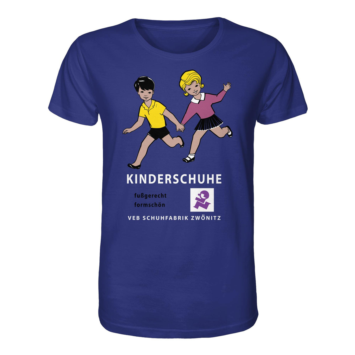 DDR Ostalgie Bio-Shirt Unisex • KINDERSCHUHE VEB SCHUHFABRIK ZWÖNITZ