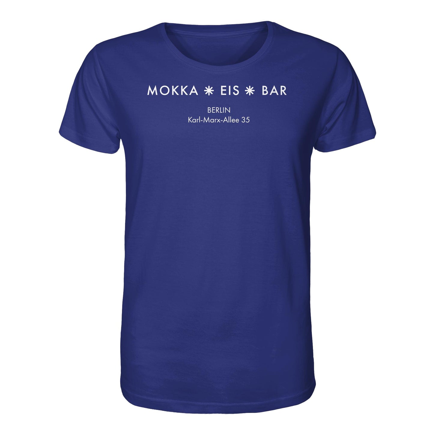 DDR Ostalgie Bio-Shirt Unisex • MOKKA EIS BAR BERLIN (ORIGINAL SEITENLOGO)