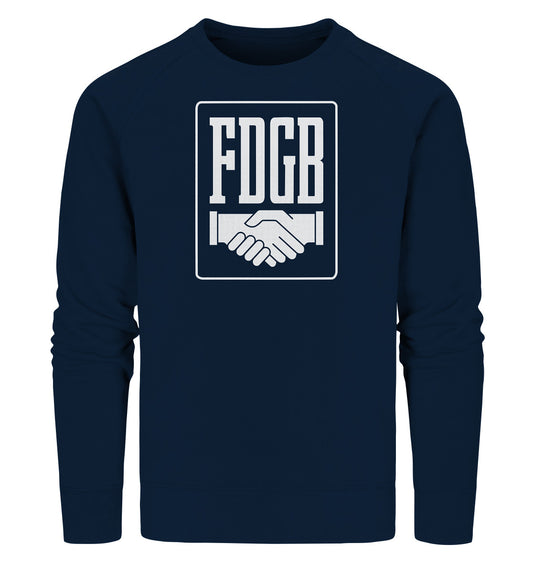 PREMIUM ORGANIC SWEATER UNISEX •  FDGB - WEISS