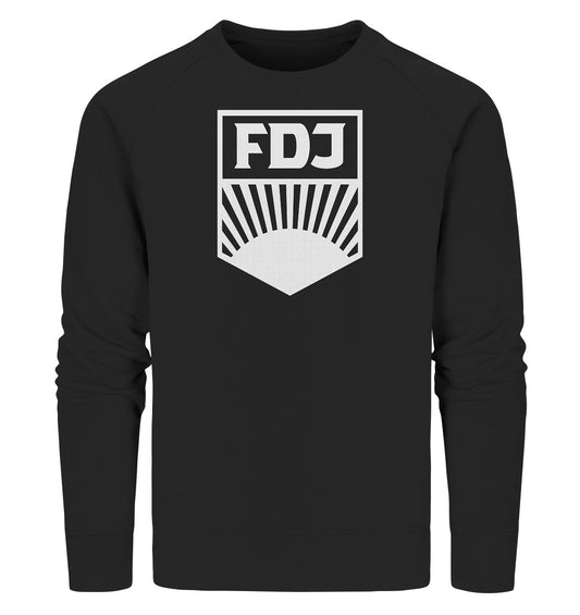 PREMIUM ORGANIC SWEATER UNISEX • FDJ FREIE DEUTSCHE JUGEND - WEISS