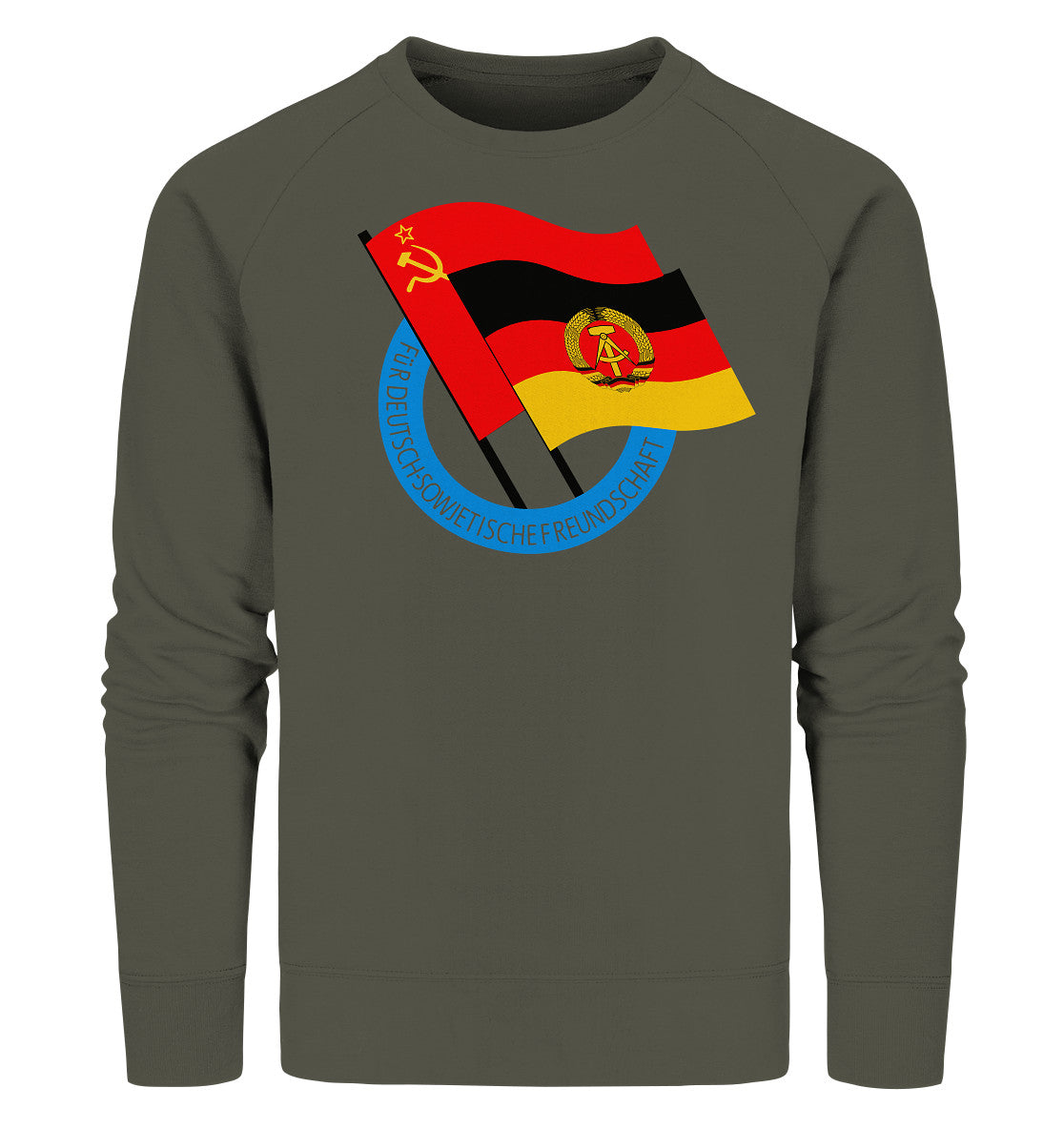 PREMIUM ORGANIC SWEATER UNISEX •  DEUTSCH SOWJETISCHE FREUNDSCHAFT