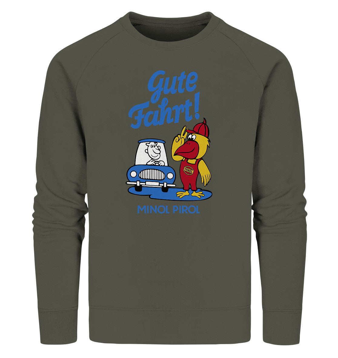 PREMIUM ORGANIC SWEATER UNISEX • GUTE FAHRT! MINOL PIROL