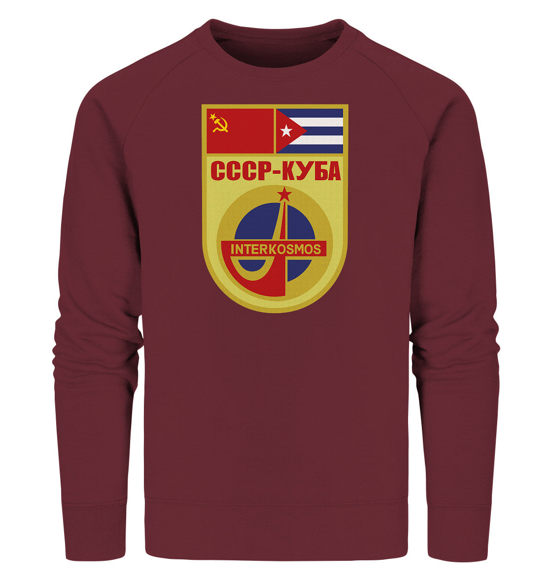 PREMIUM ORGANIC SWEATER UNISEX • INTERKOSMOS CCCP KUBA WIMPEL