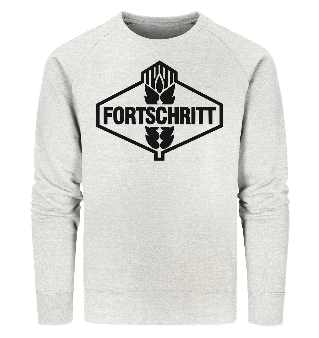 PREMIUM ORGANIC SWEATER UNISEX • FORTSCHRITT - WEISS