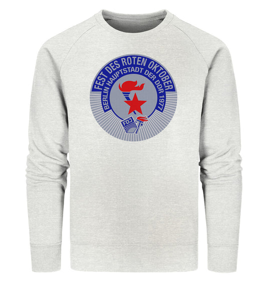 PREMIUM ORGANIC SWEATER UNISEX •  FEST DES ROTEN OKTOBER 1977 - DUNKLE