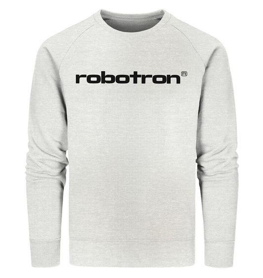 PREMIUM ORGANIC SWEATER UNISEX •  ROBOTRON - WEISS