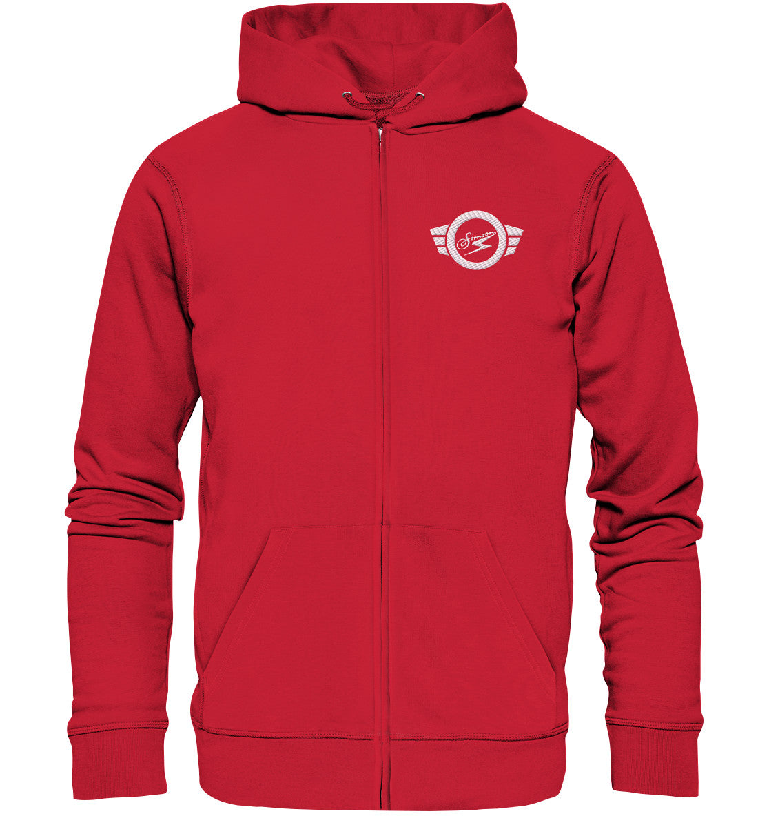 ORGANIC HOODIE ZIPPER BESTICKT • SIMSON BADGE