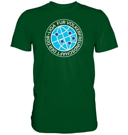 DDR Ostalgie Shirt Unisex • LIGA FÜR VÖLKERFREUNDSCHAFT DER DDR