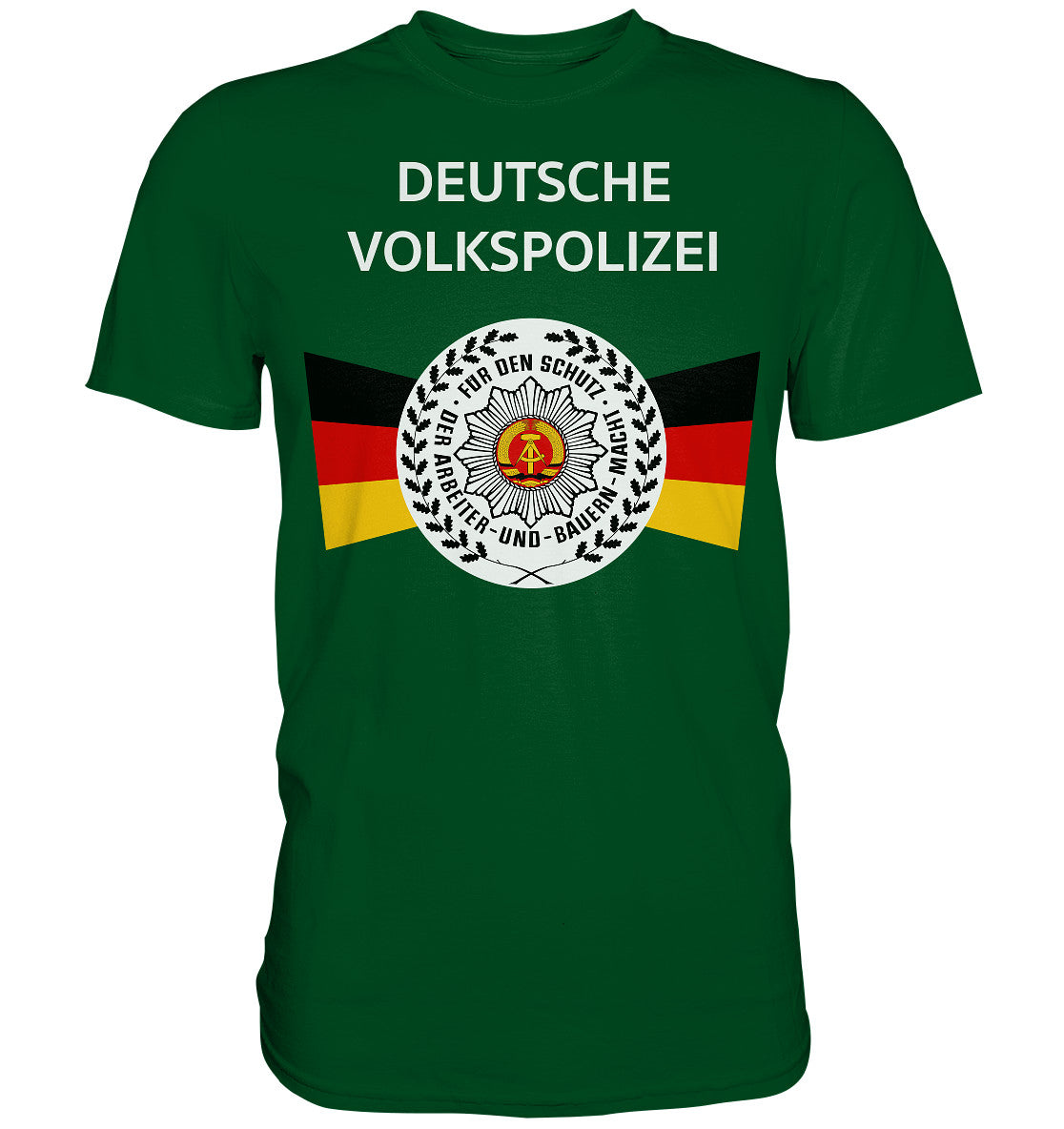 DDR Ostalgie Shirt Unisex • DEUTSCHE VOLKSPOLIZEI - ORIGINAL WIMPEL