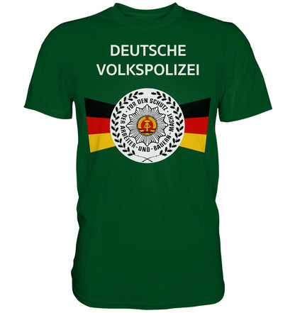 DDR Ostalgie Shirt Unisex • DEUTSCHE VOLKSPOLIZEI - ORIGINAL WIMPEL