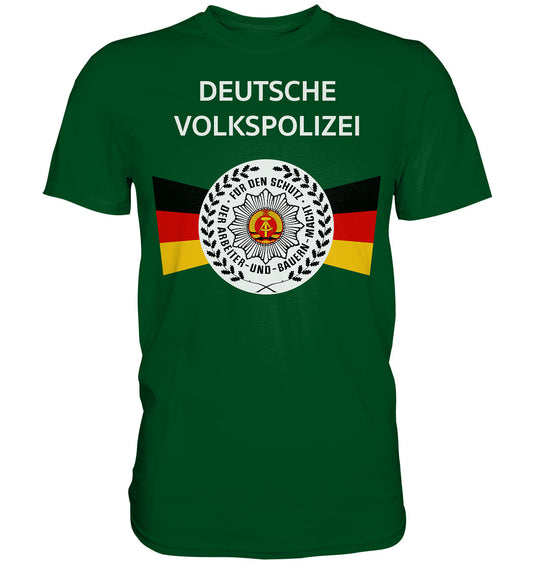 DDR Ostalgie Shirt Unisex • DEUTSCHE VOLKSPOLIZEI - ORIGINAL WIMPEL