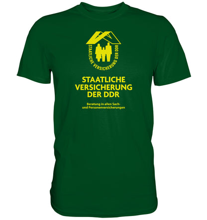 DDR Ostalgie Shirt Unisex • STAATLICHE VERSICHERUNG DER DDR