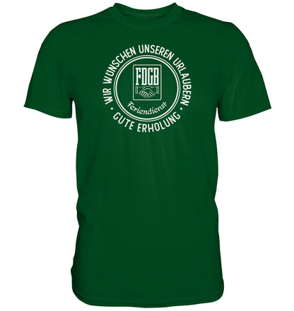 DDR Ostalgie Shirt Unisex • FDGB - WIR WÜNSCHEN GUTE ERHOLUNG