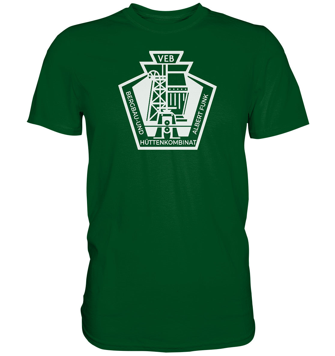 DDR Ostalgie Shirt Unisex • BERGBAU- UND HÜTTENKOMBINAT FREIBERG