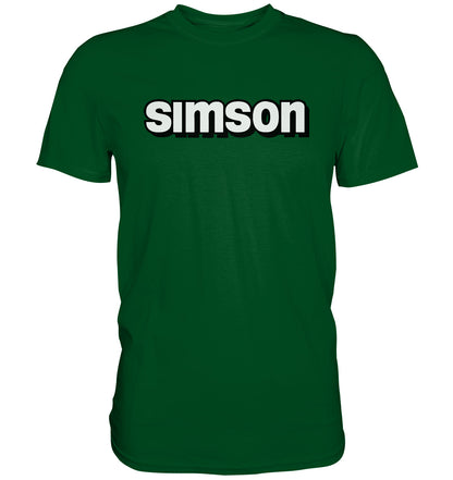 DDR Ostalgie Shirt Unisex • SIMSON - SCHRIFTZUG