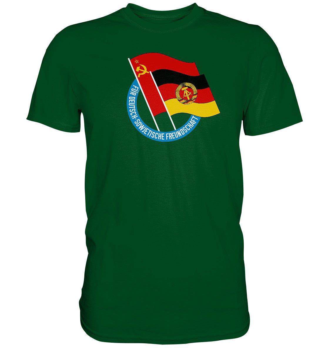 DDR Ostalgie Shirt Unisex • DEUTSCH SOWJETISCHE FREUNDSCHAFT - dunkel