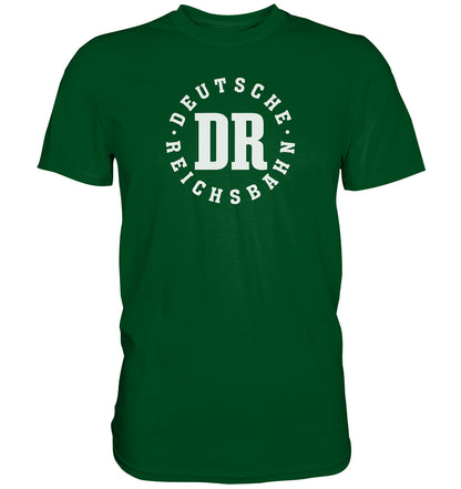 DDR Ostalgie Shirt Unisex • DR - DEUTSCHE REICHSBAHN - dunkel