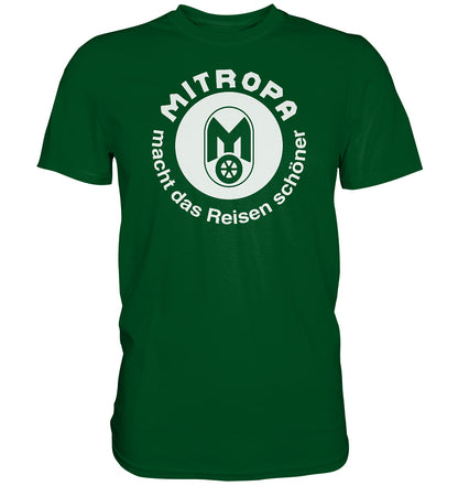 DDR Ostalgie Shirt Unisex • MITROPA MACHT DAS REISEN SCHÖNER - dunkel