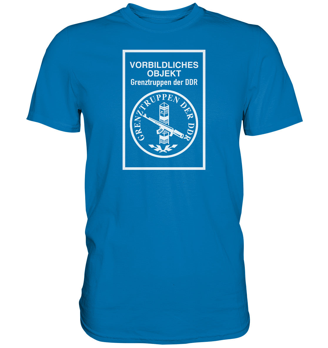 DDR Ostalgie Shirt Unisex • VORBILDLICHES OBJEKT - GRENZTRUPPEN DER DDR