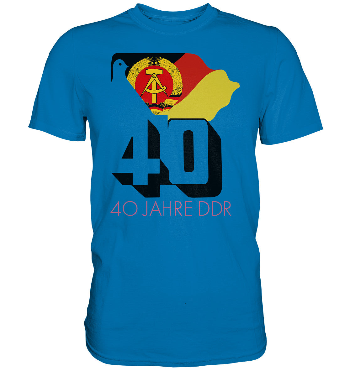 DDR Ostalgie Shirt Unisex • 40 JAHRE DDR - hell