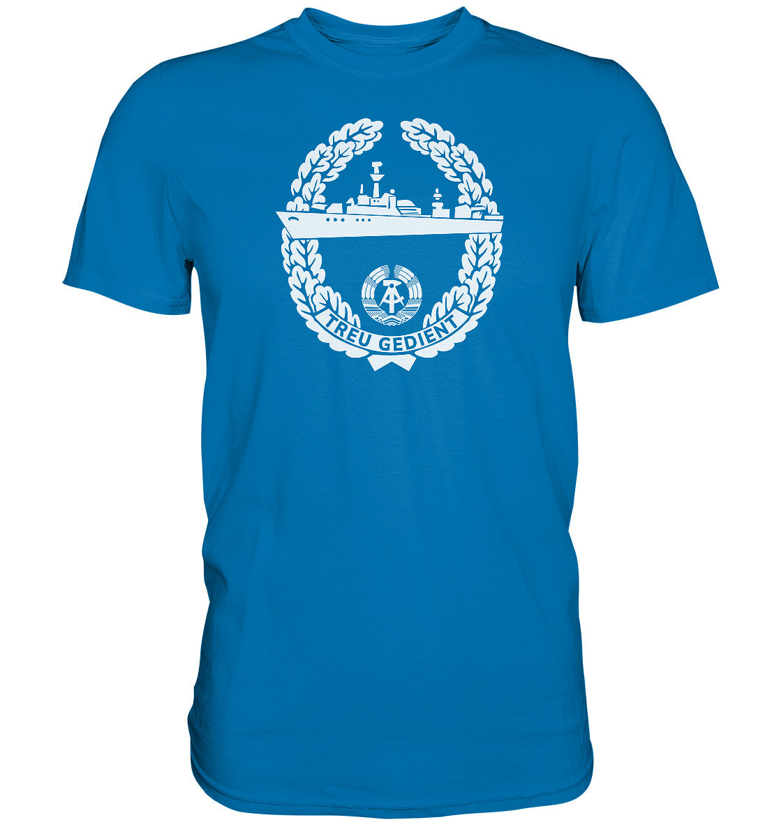 DDR Ostalgie Shirt Unisex • NVA-ORDEN - TREU GEDIENT - MARINE, SEESTREITKRÄFTE