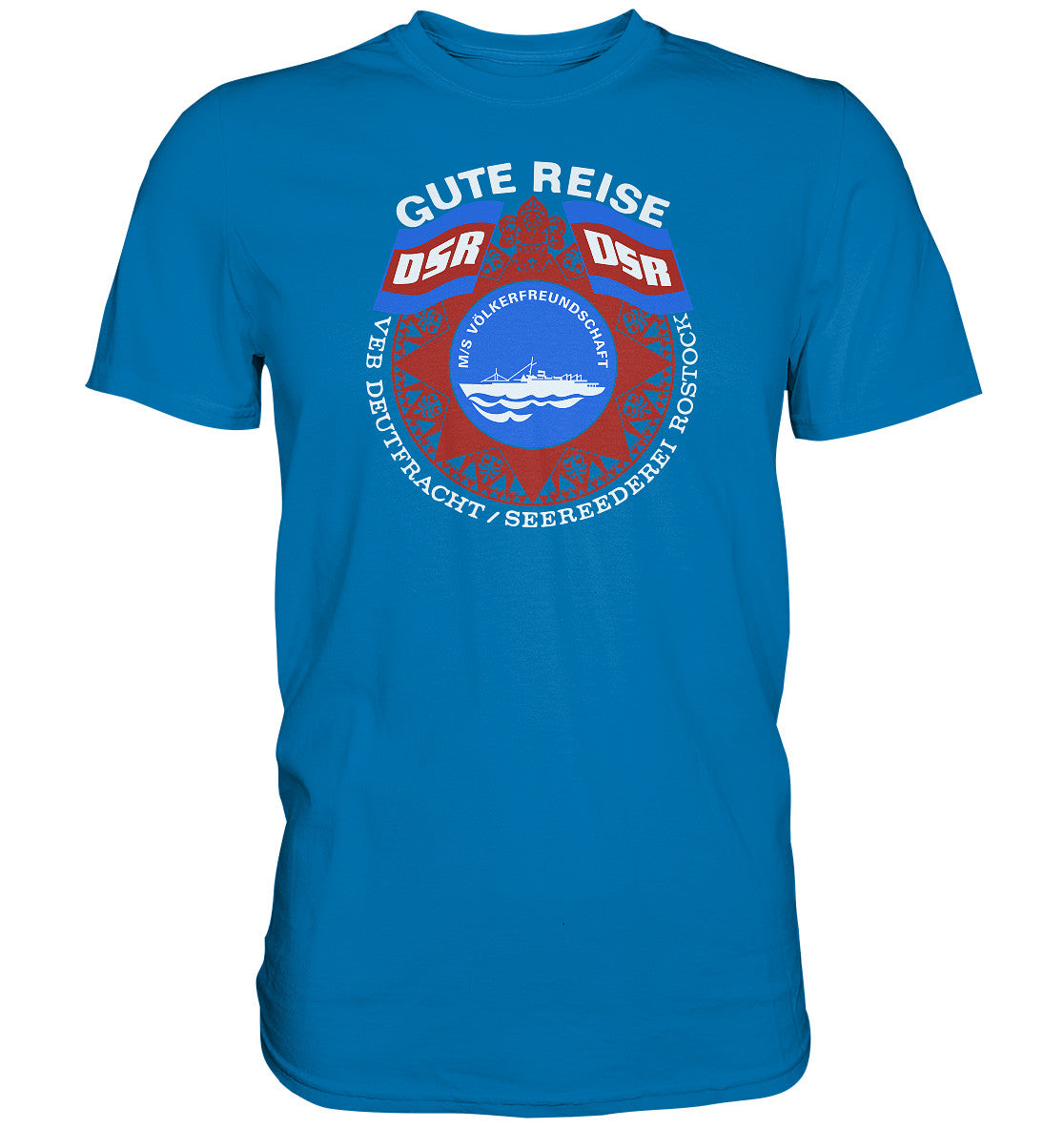 DDR Ostalgie Shirt Unisex • MS VÖLKERFREUNDSCHAFT - dunkel