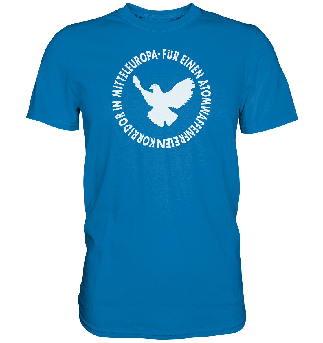 DDR Ostalgie Shirt Unisex • ATOMWAFFENFREIES MITTELEUROPA - monochrom