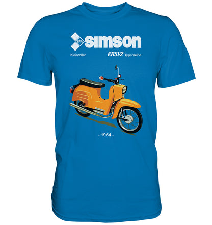 DDR Ostalgie Shirt Unisex • SIMSON SCHWALBE KR51-2 (ORIGINALPROSPEKT 1964)