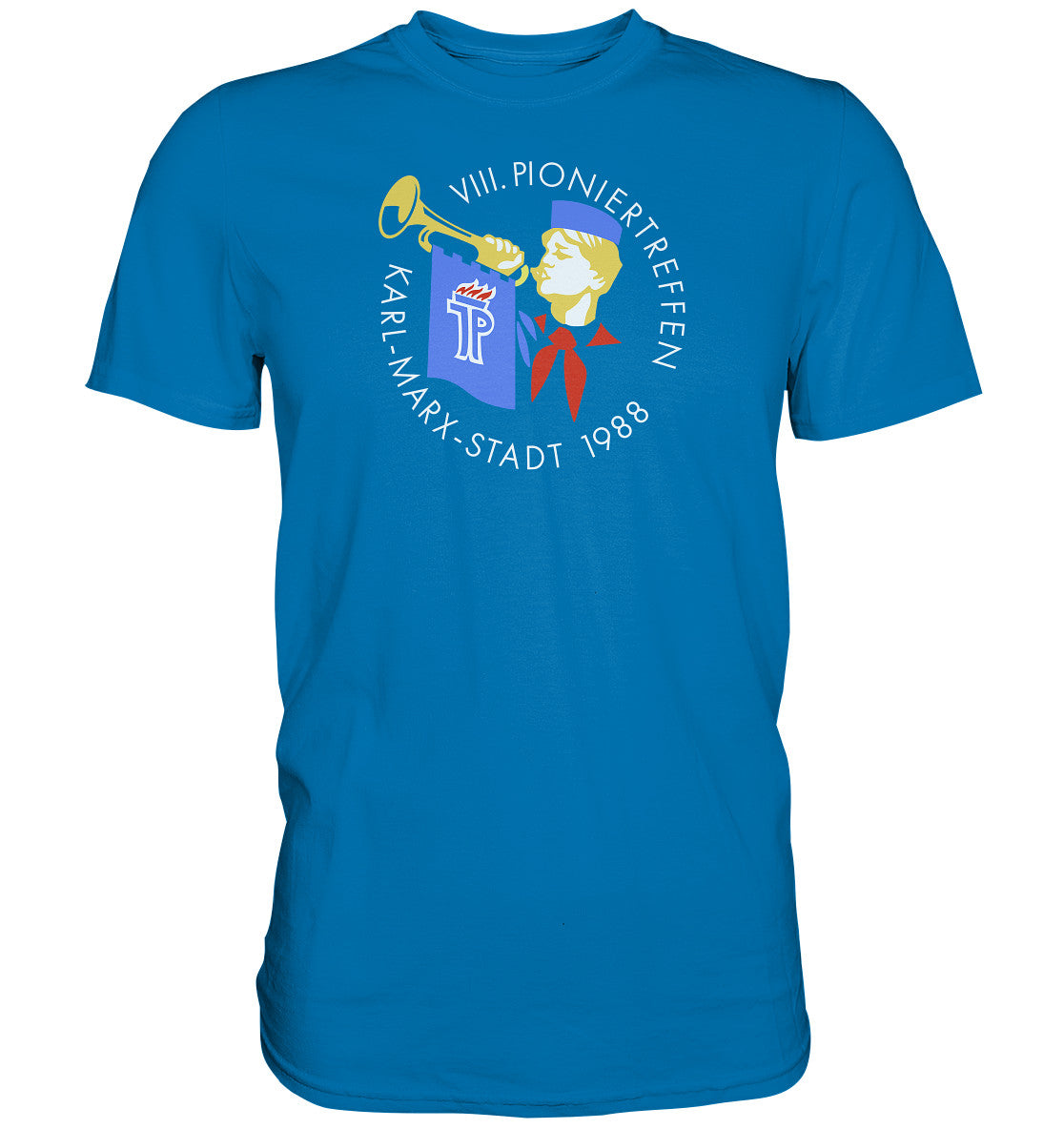 DDR Ostalgie Shirt Unisex • 8. PIONIERTREFFEN KARL-MARX-STADT - dunkel