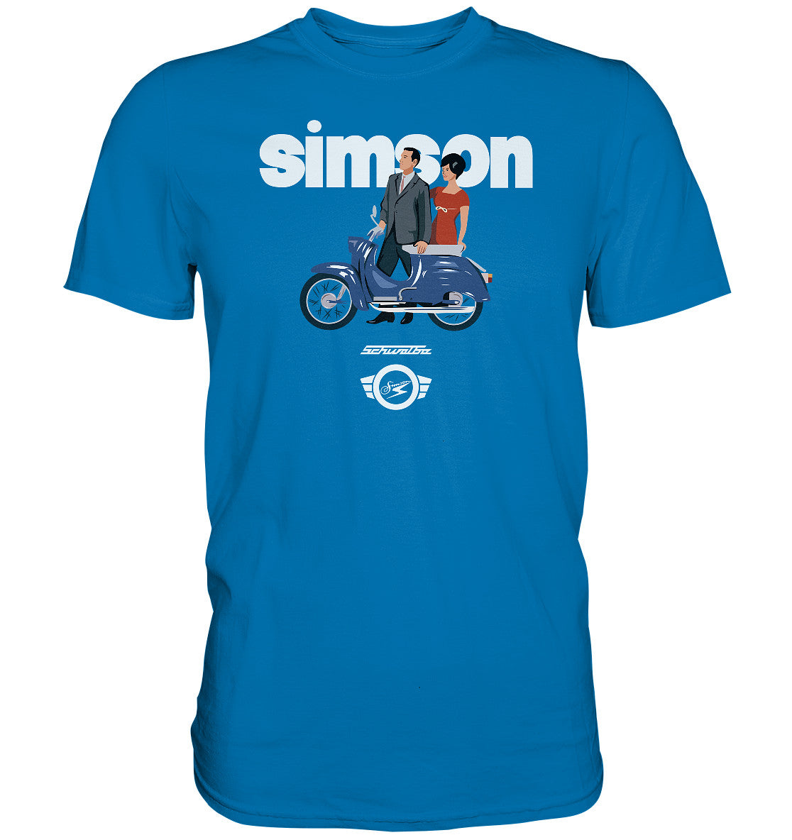 DDR Ostalgie Shirt Unisex • SIMSON SCHWALBE - ORIGINAL WERBUNG 1964