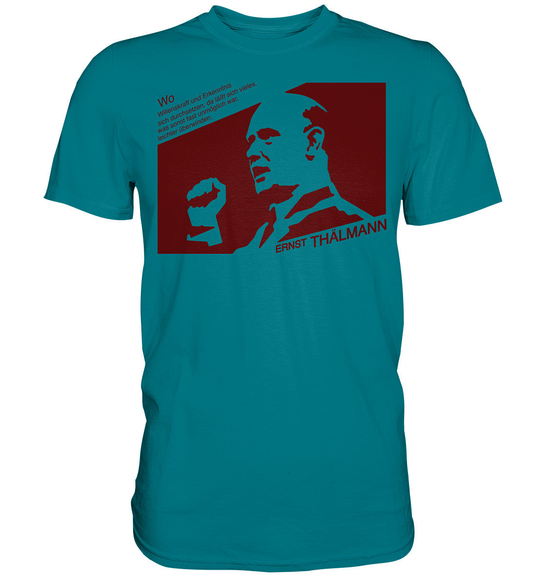 DDR Ostalgie Shirt Unisex • ERNST THÄLMANN - ORIGINAL DDR-PLAKAT