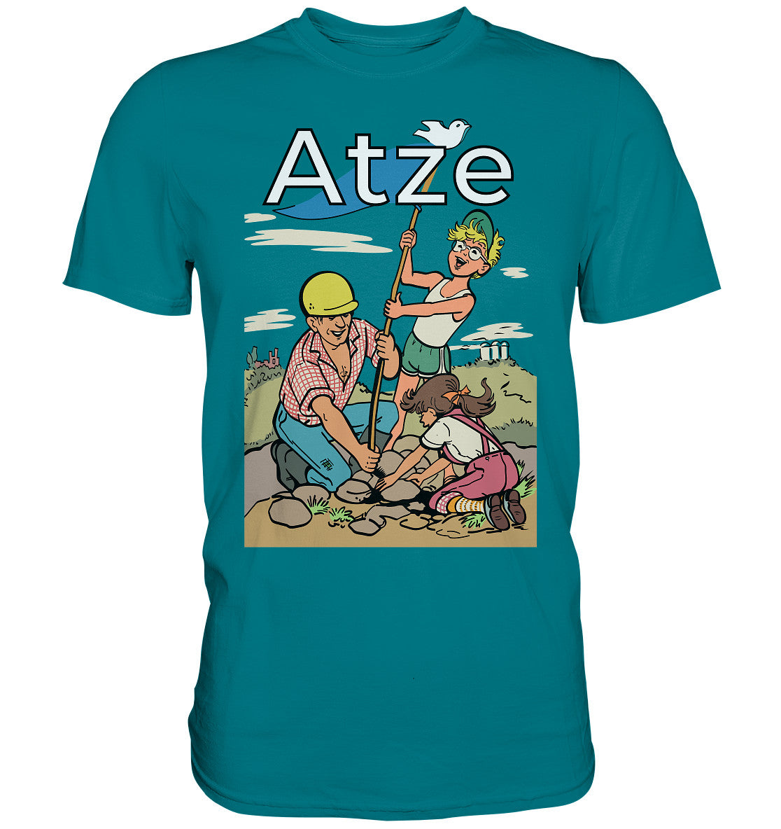 DDR Ostalgie Shirt Unisex • ATZE - TITEL FRIEDENSFLAGGE