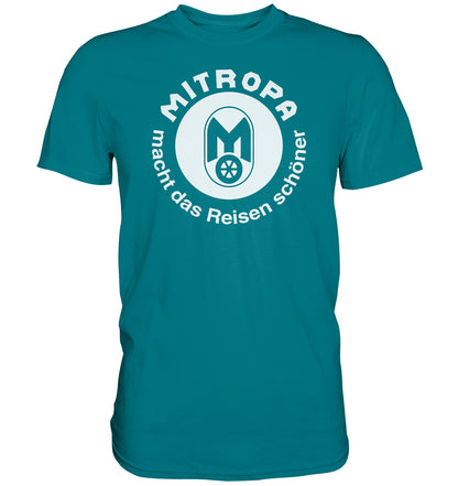 DDR Ostalgie Shirt Unisex • MITROPA MACHT DAS REISEN SCHÖNER - dunkel