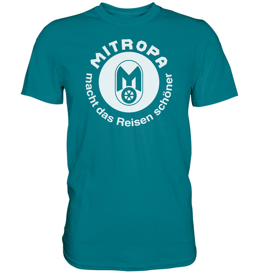DDR Ostalgie Shirt Unisex • MITROPA MACHT DAS REISEN SCHÖNER - dunkel