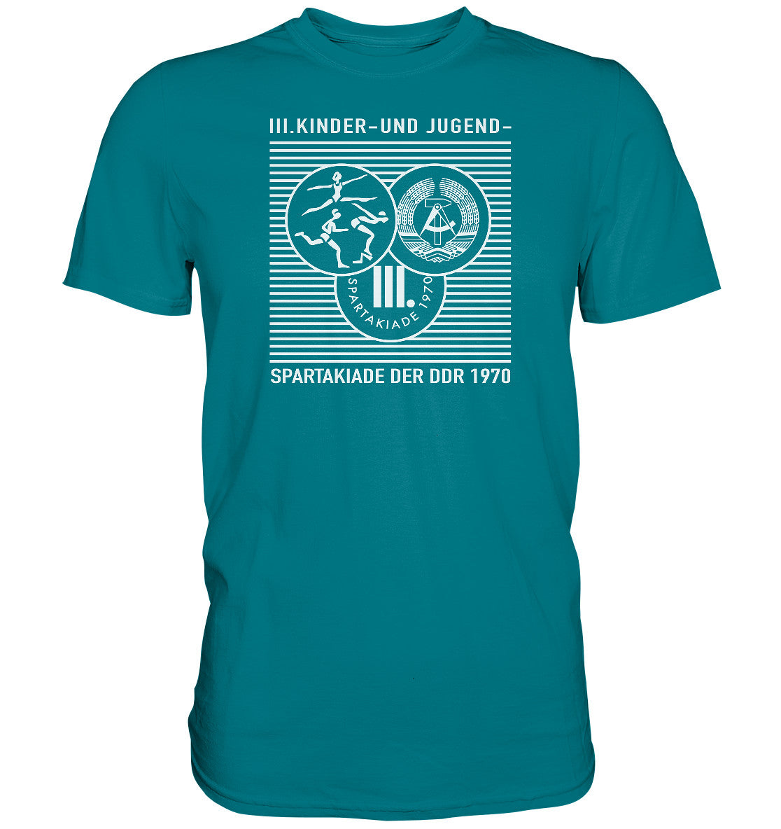 DDR Ostalgie Shirt Unisex • DDR KINDER- UND JUGENDSPARTAKIADE 1970