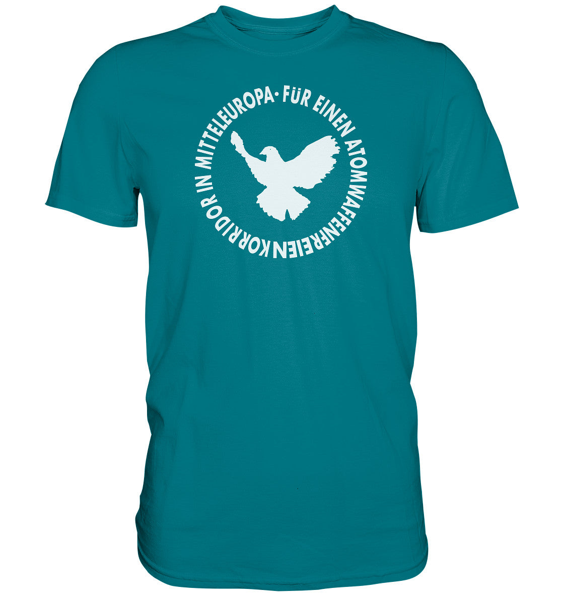 DDR Ostalgie Shirt Unisex • ATOMWAFFENFREIES MITTELEUROPA - monochrom