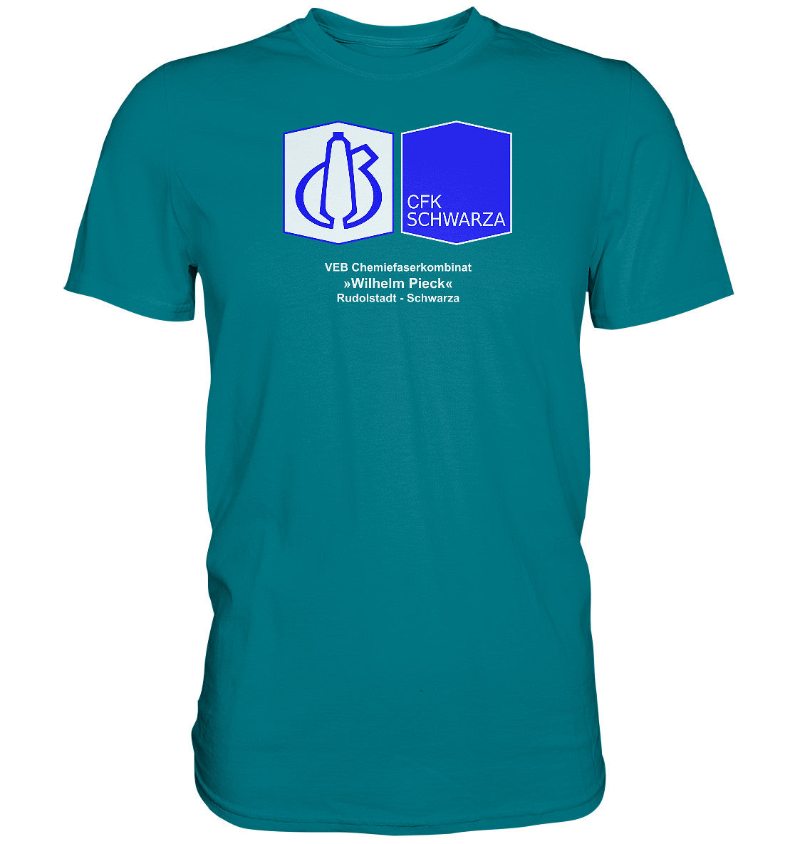 DDR Ostalgie Shirt Unisex • VEB CHEMIEFASERKOMBINAT RUDOLSTADT-SCHWARZA