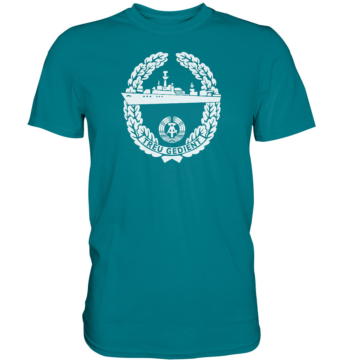 DDR Ostalgie Shirt Unisex • NVA-ORDEN - TREU GEDIENT - MARINE, SEESTREITKRÄFTE