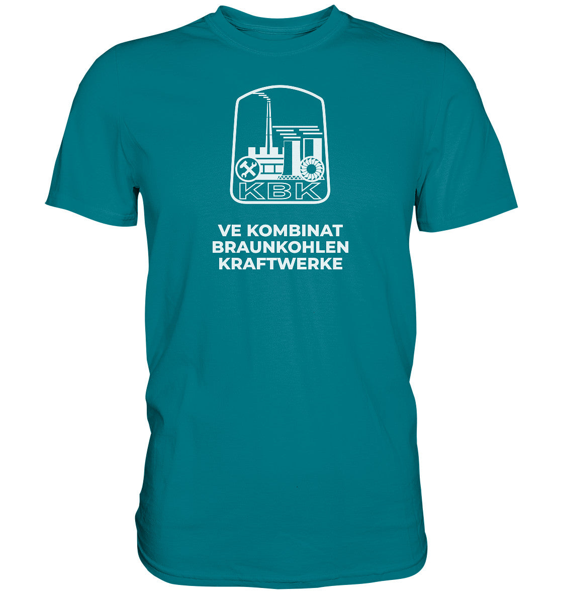 DDR Ostalgie Shirt Unisex • VE KOMBINAT BRAUNKOHLENKRAFTWERKE JÄNSCHWALDE