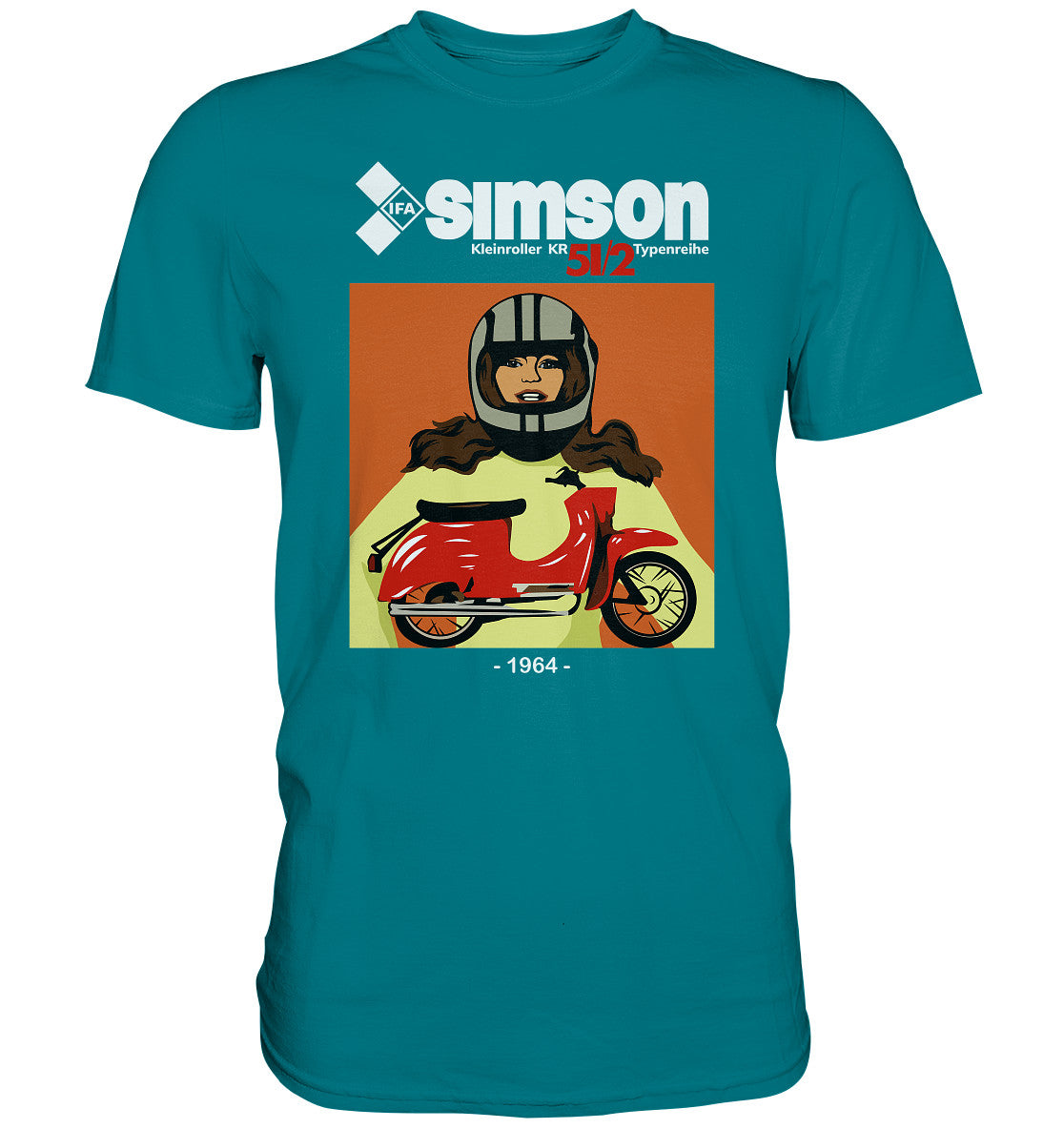 DDR Ostalgie Shirt Unisex • SIMSON SCHWALBE KR51-2 (1964)