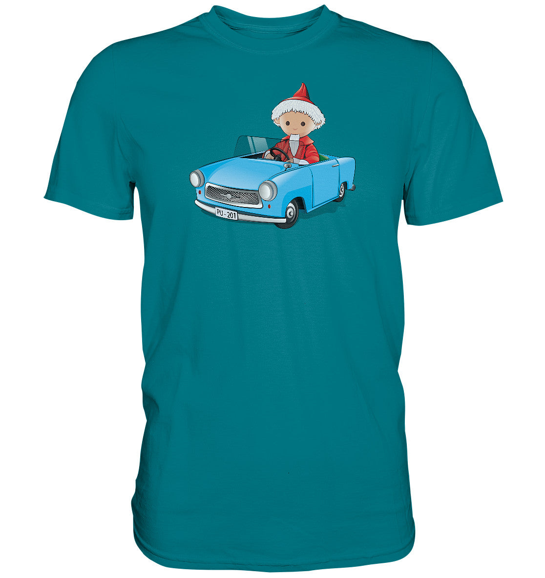 DDR Ostalgie Shirt Unisex • UNSER SANDMÄNNCHEN - TRABI-CRUISER (PU-201)